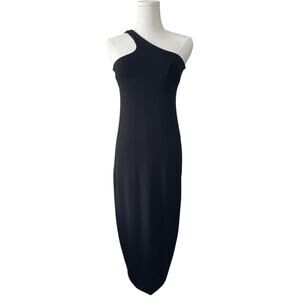 Velvet by Graham & Spencer Olivia One Shoulder Midi Dress, Womens M, Elegant